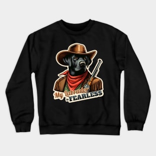 Cowboy Labrador Retriever Crewneck Sweatshirt